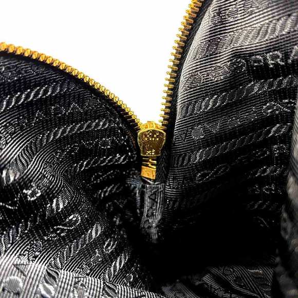 Prada Saffiano Odette Black Bag Shoulder Leather Hand - Picture 9 of 9